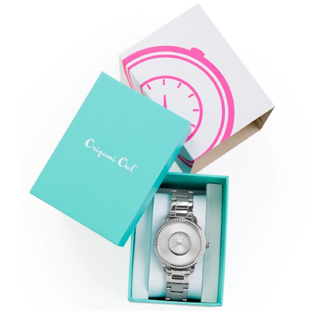 Origami Owl silver signature living locket watch